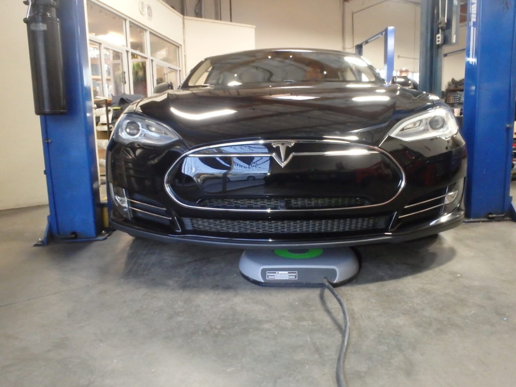 World's first self charging Tesla.