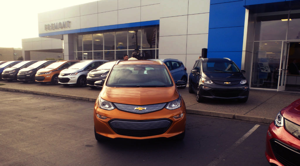 Bolt EV orange front