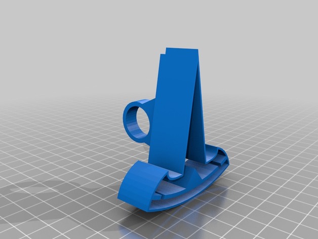3d printing mold of blue tesla logo cookie cutter with handle